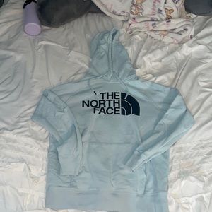 Light blue Northface hoodie